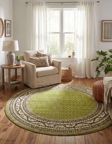 Green SoHo Round Rug