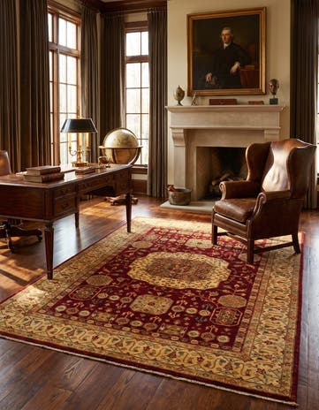 5' 7 x 7' 11 Hand Knotted Mamluk Ziegler Rug
