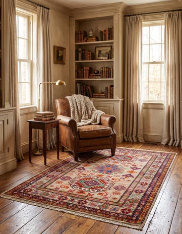 3' 3 x 5' 1 Hand Knotted Kazak Rug