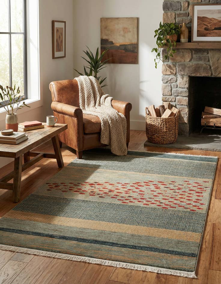 Detail image of 4' x 6' Kashkuli Gabbeh Rug