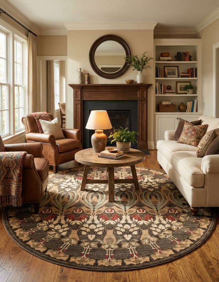 Detail image of 8' x 8' Kensington Round Rug