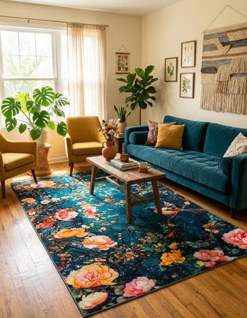 6' x 9' Mystic Garden Rug