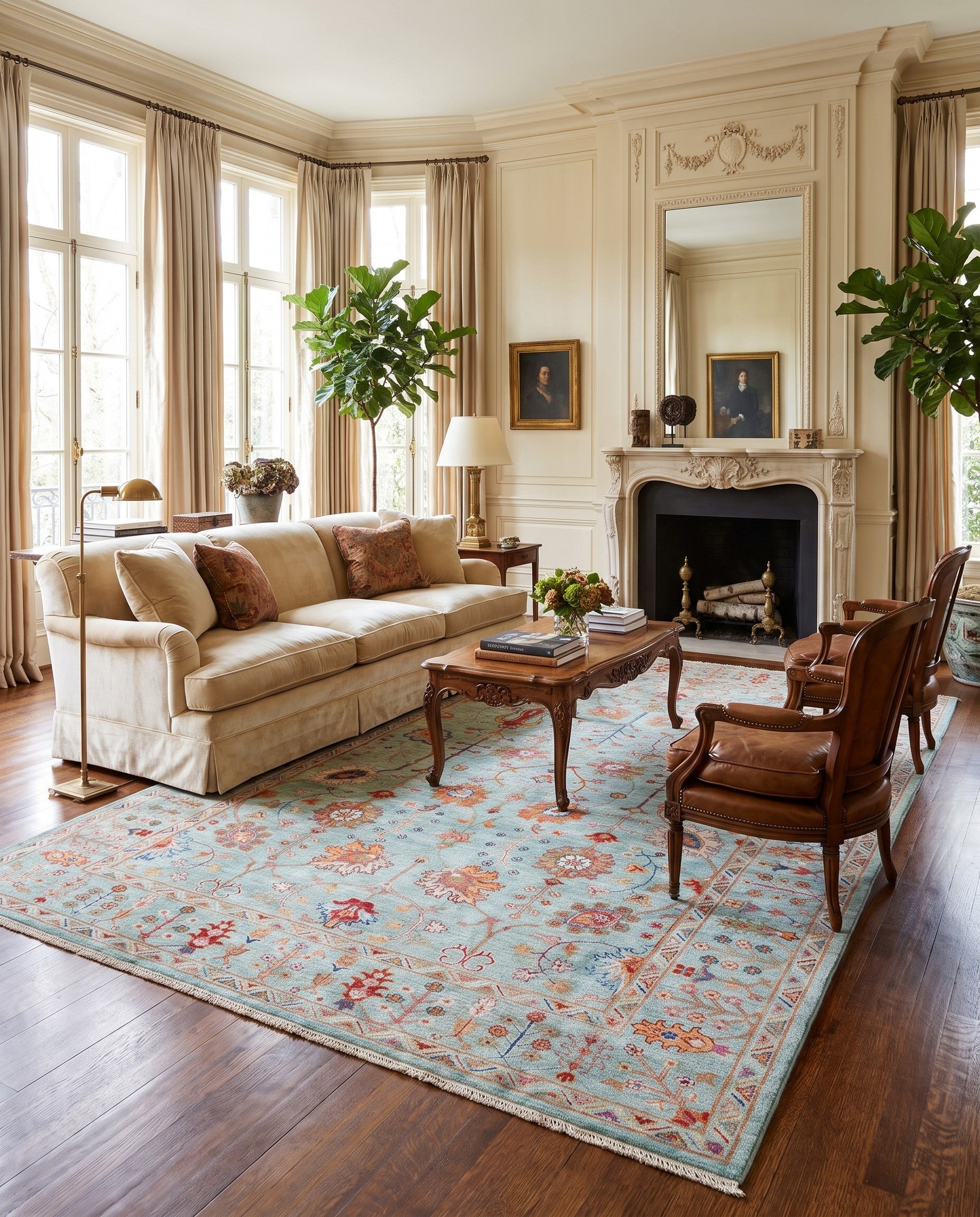 6' 6 x 9' 11 Hand Knotted Ariana Ziegler Rug