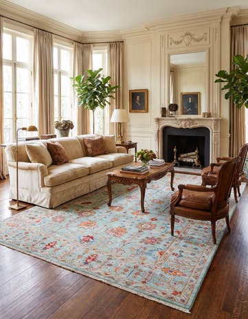 6' 6 x 9' 11 Hand Knotted Ariana Ziegler Rug