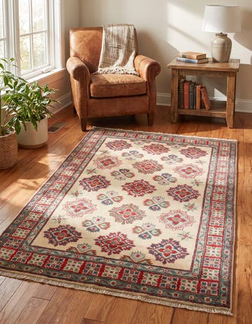 3' 3 x 5' Hand Knotted Kazak Rug