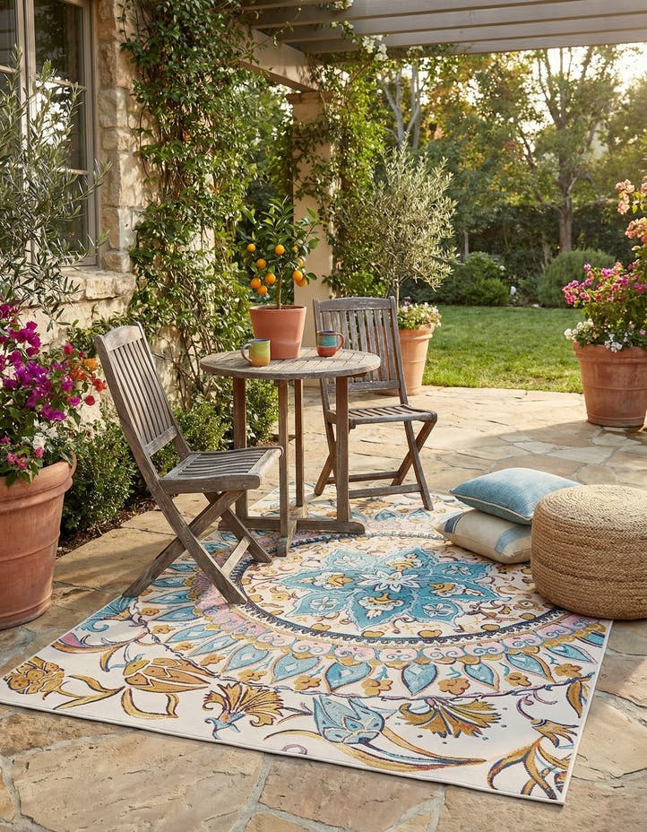 5' x 8' Easy-Clean Traditional Indoor / Ou...