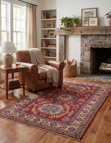 3' x 5' 2 Hand Knotted Kazak Rug