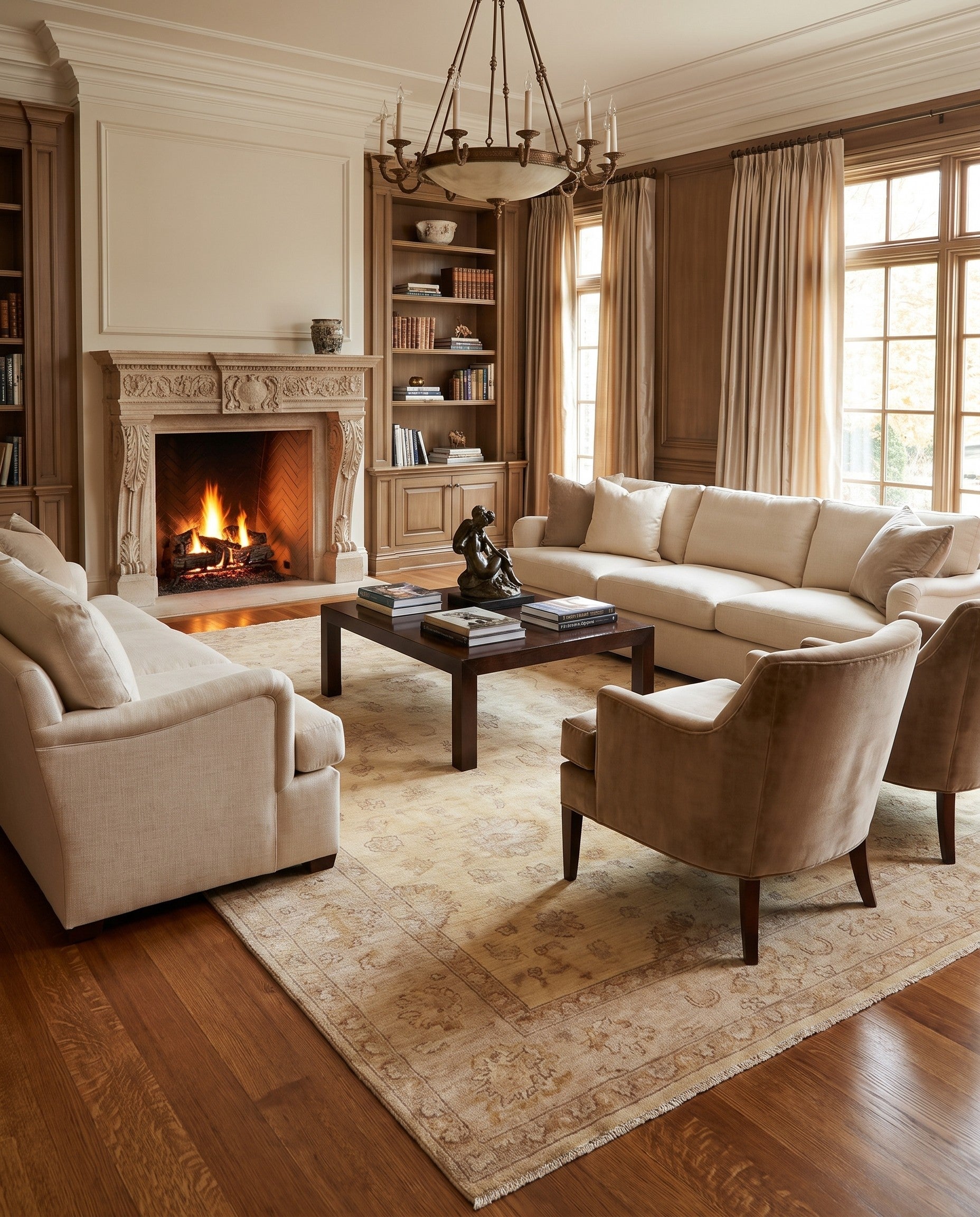 7' 9 x 10' 11 Hand Knotted Ziegler Rug