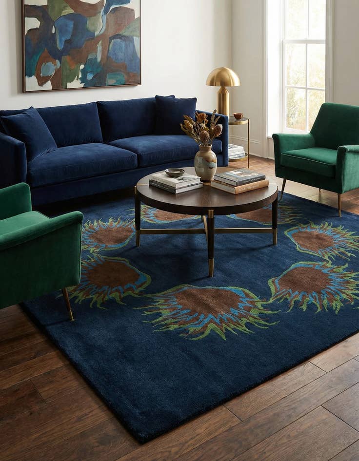 Detail image of 7' 6 x 7' 7 Agra Square Rug