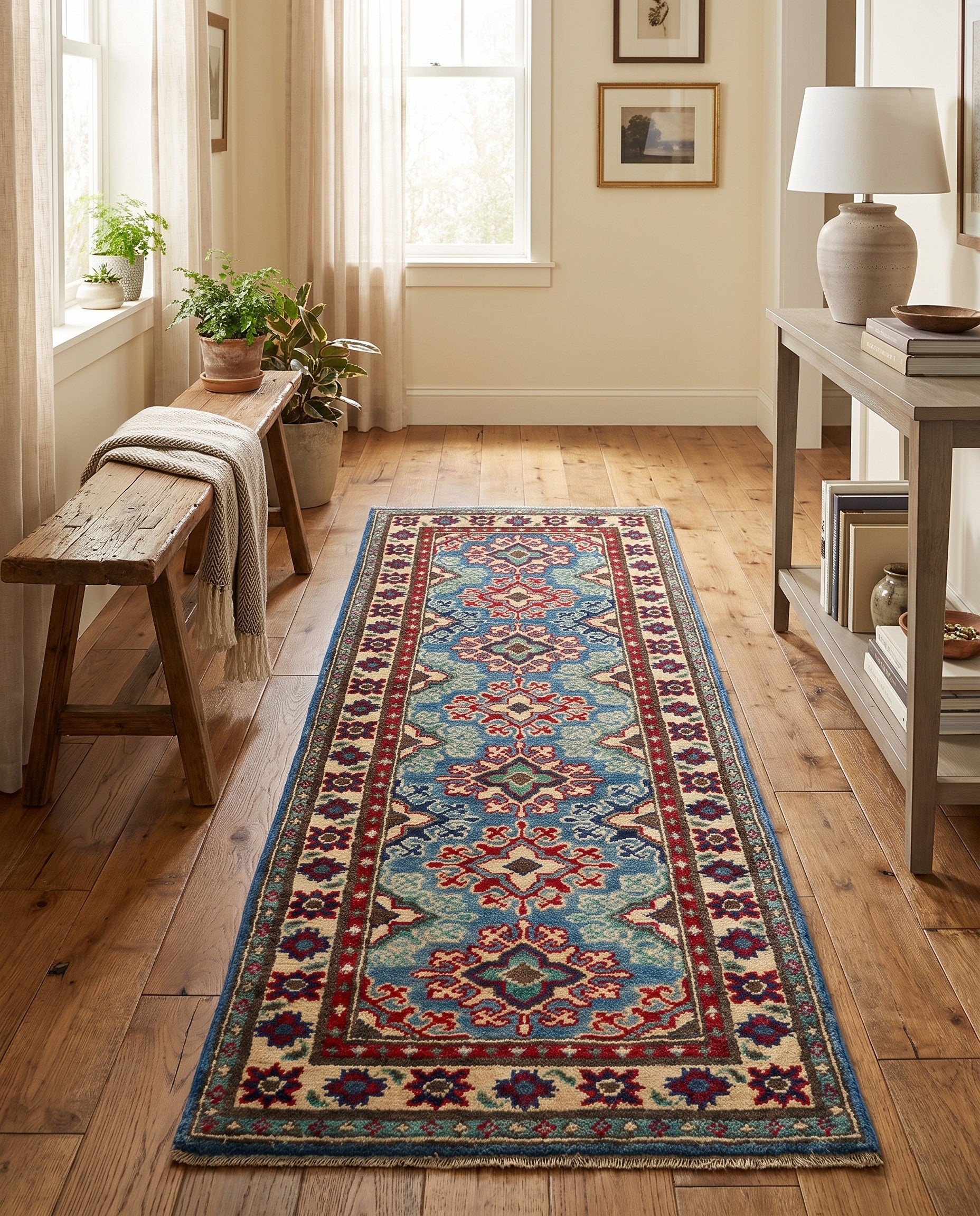 2' x 5' 10 Hand Knotted Kazak Runner Rug