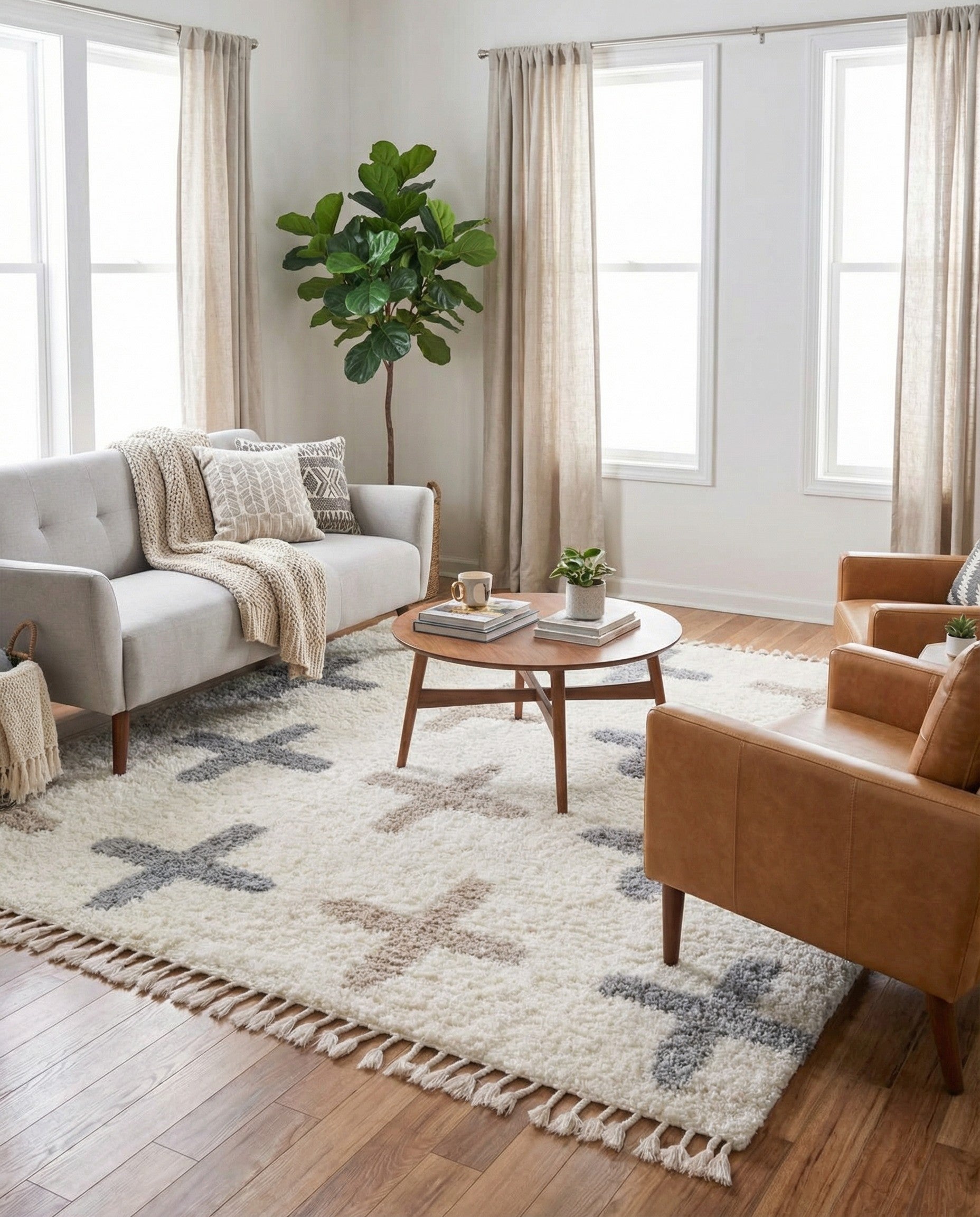 8' x 8' Lagom Shag Square Rug