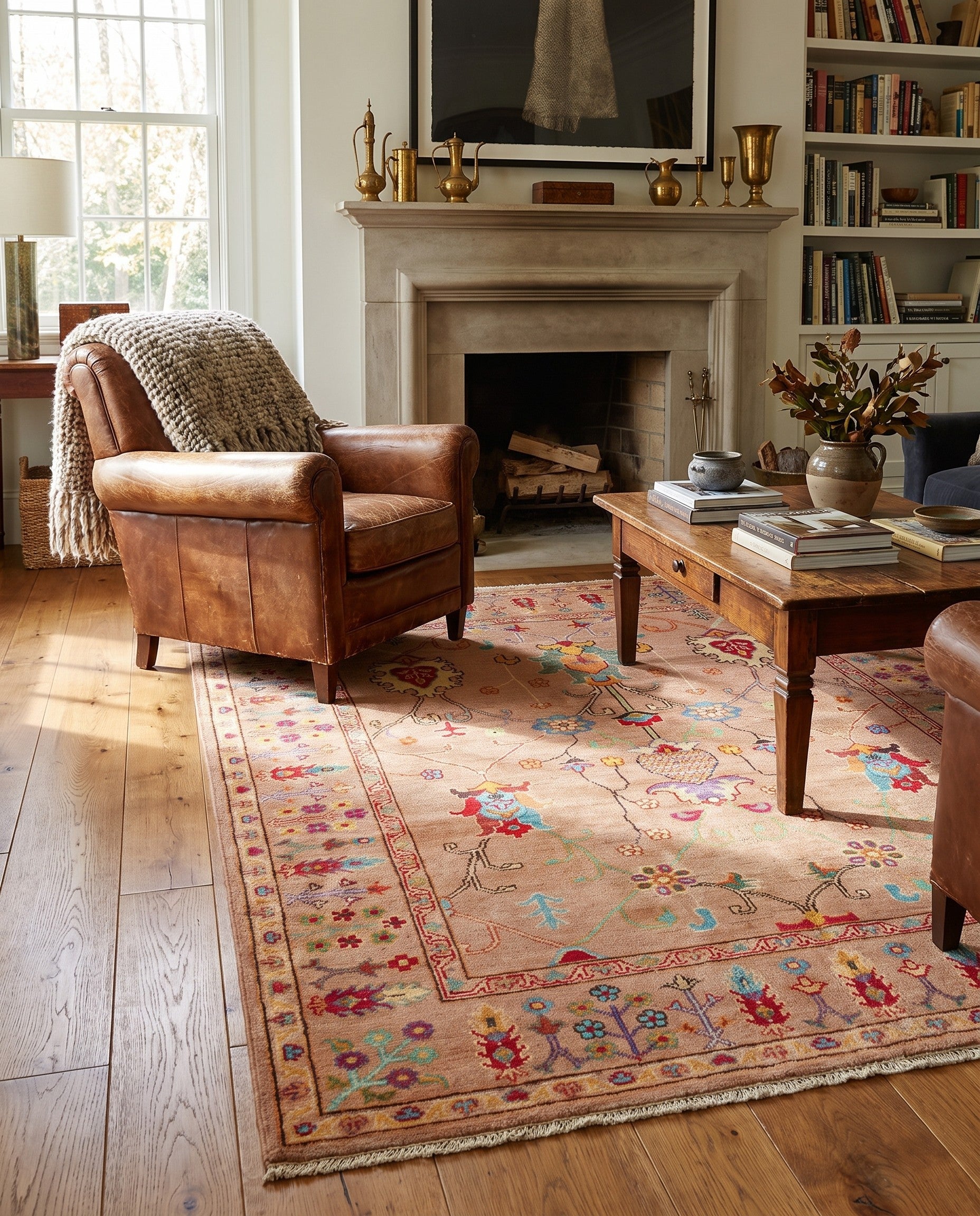 5' 1 x 6' 7 Hand Knotted Kazak Rug