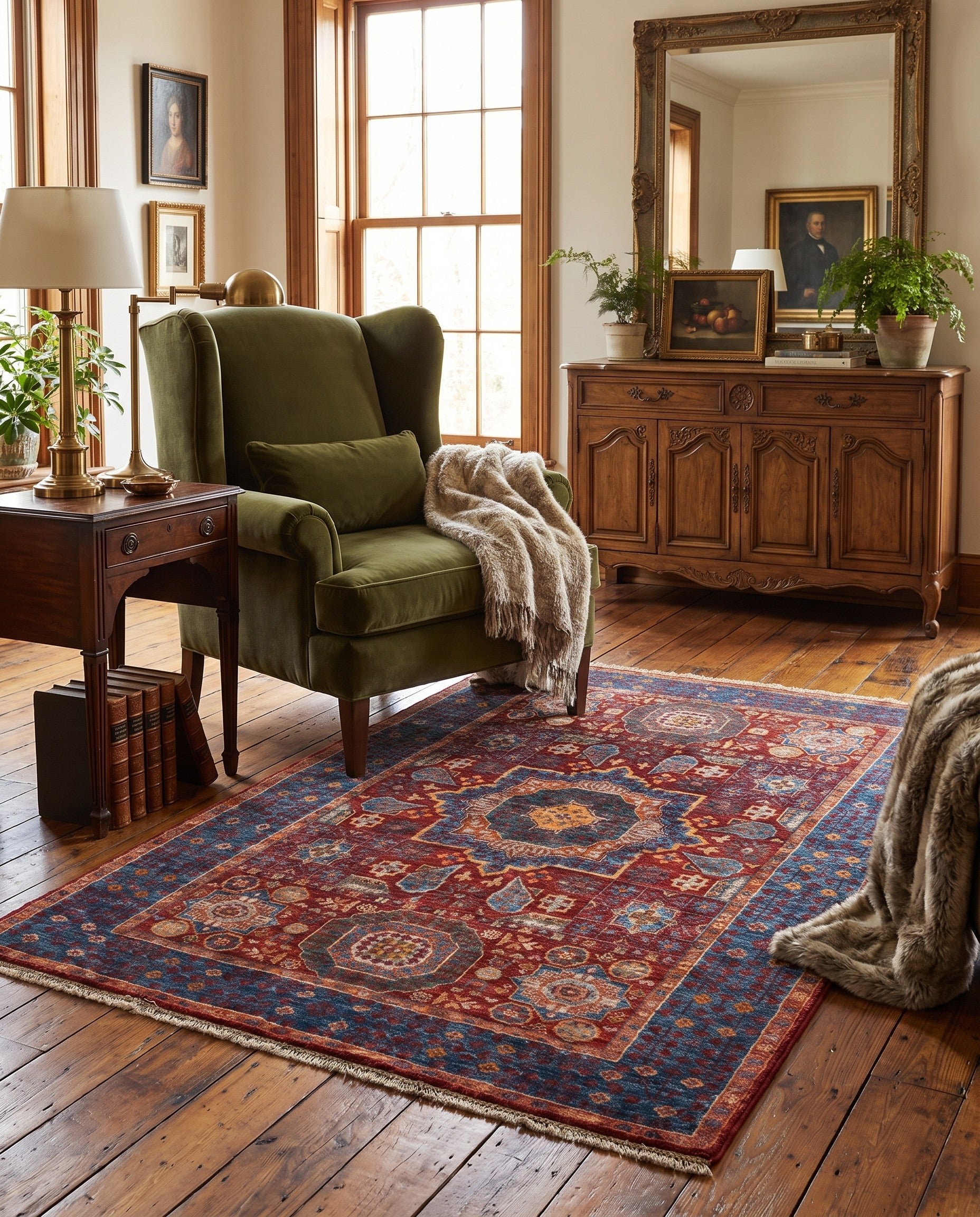 3' 3 x 5' 1 Hand Knotted Mamluk Ziegler Rug