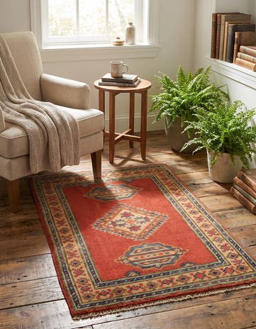 2' 1 x 3' Hand Knotted Kazak Rug