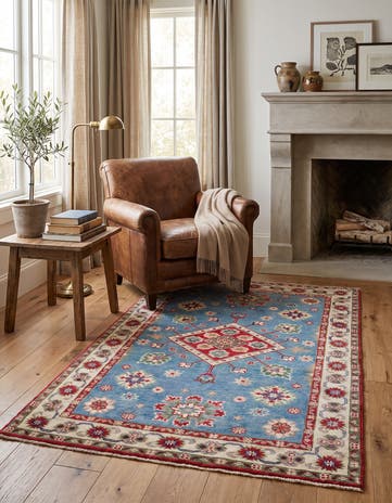 3' 1 x 4' 11 Hand Knotted Kazak Rug