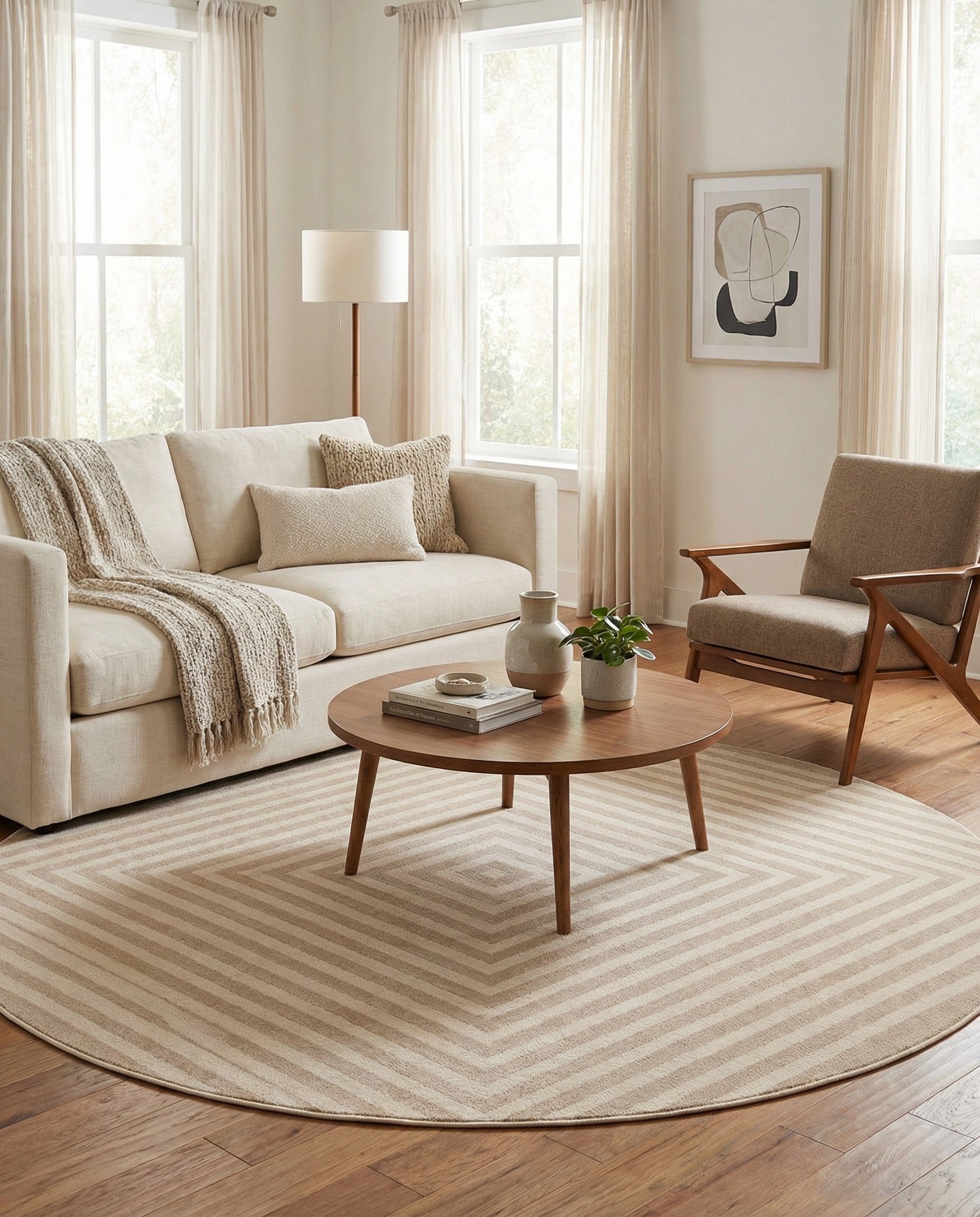 Primary image 8' x 8' Contour Round Rug