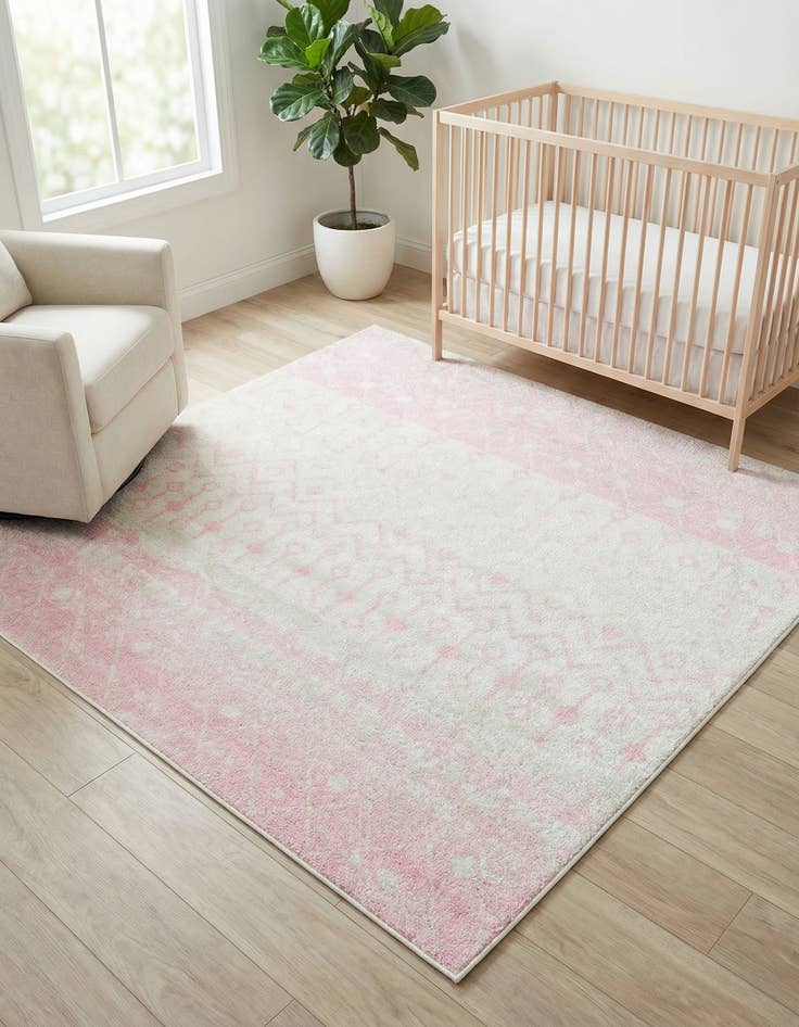 Detail image of 6' x 6' Moroccan Trellis Square Rug