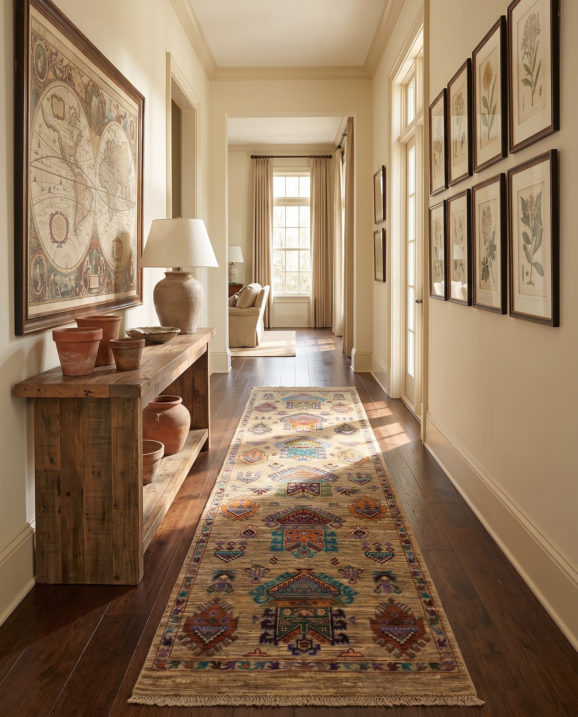 2' 6 x 9' 7 Hand Knotted Ariana Ziegler Runner Rug