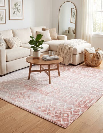 6' x 6' Bohemian Trellis Square Rug