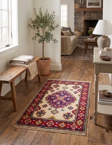 2' x 3' 3 Hand Knotted Kazak Rug