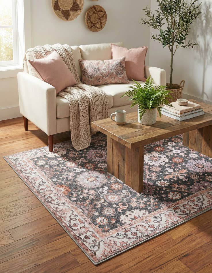 Detail image of 3' 6 x 5' 6 Washable Timeless Rug