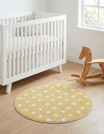 3' 3 x 3' 3 Whimsy Kids Round Rug