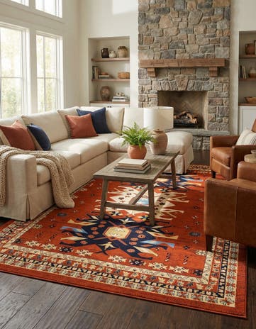 10' x 13' Heris Rug