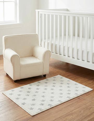 Daisy White Whimsy Kids Rug