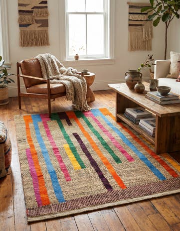 4' 4 x 6' 5 Hand Knotted Balouch Wool Rug
