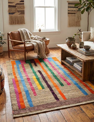 4' 4 x 6' 5 Hand Knotted Balouch Wool Rug