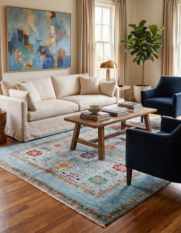 5' 9 x 7' 10 Hand Knotted Ariana Ziegler Rug