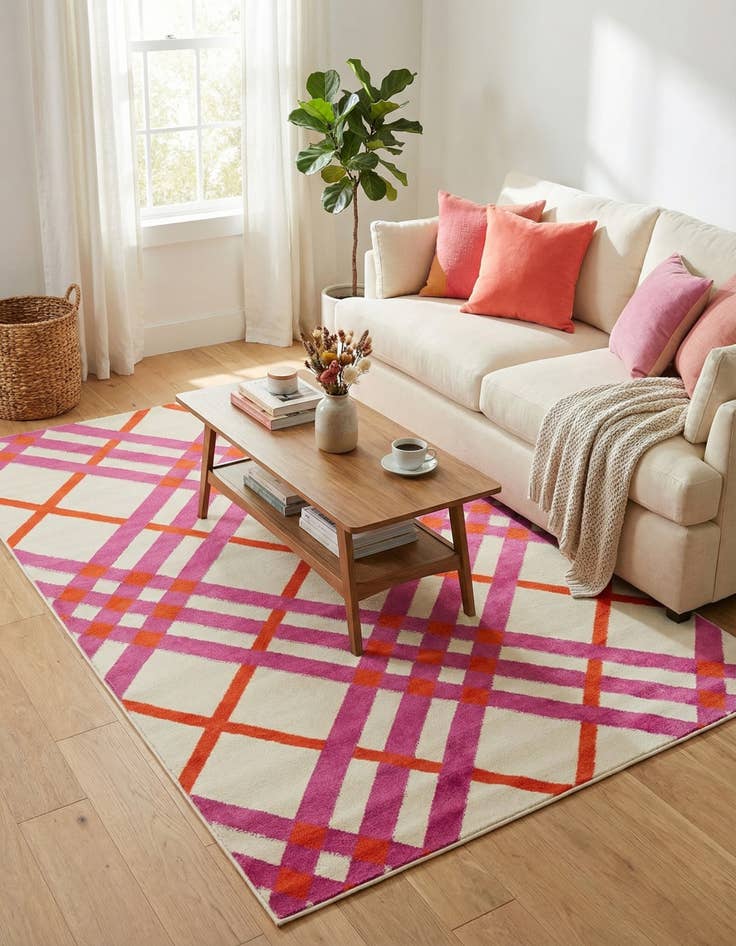 Detail image of Jane Seymour 5' x 8' Open Hearts Rug