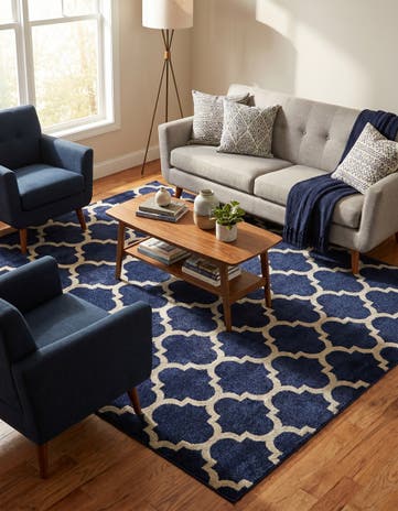 7' 10 x 7' 10 Lattice Square Rug