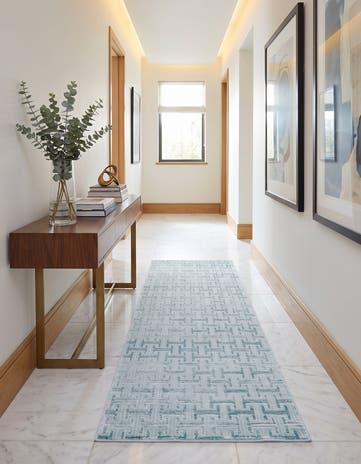 Jill Zarin Blue Uptown Runner Rug
