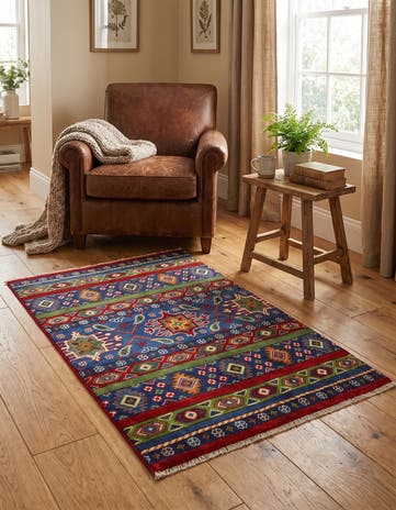 2' 9 x 4' 1 Hand Knotted Kazak Rug