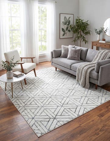 8' x 10' Lattice Trellis Rug