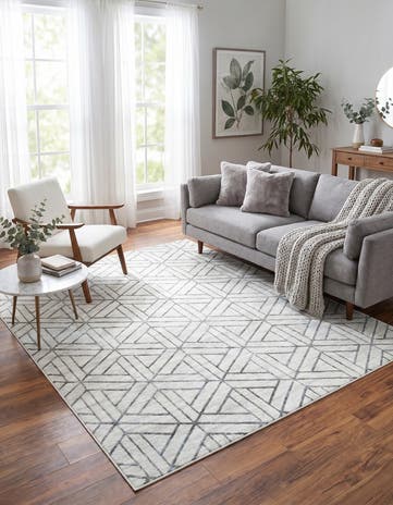 8' x 10' Lattice Trellis Rug