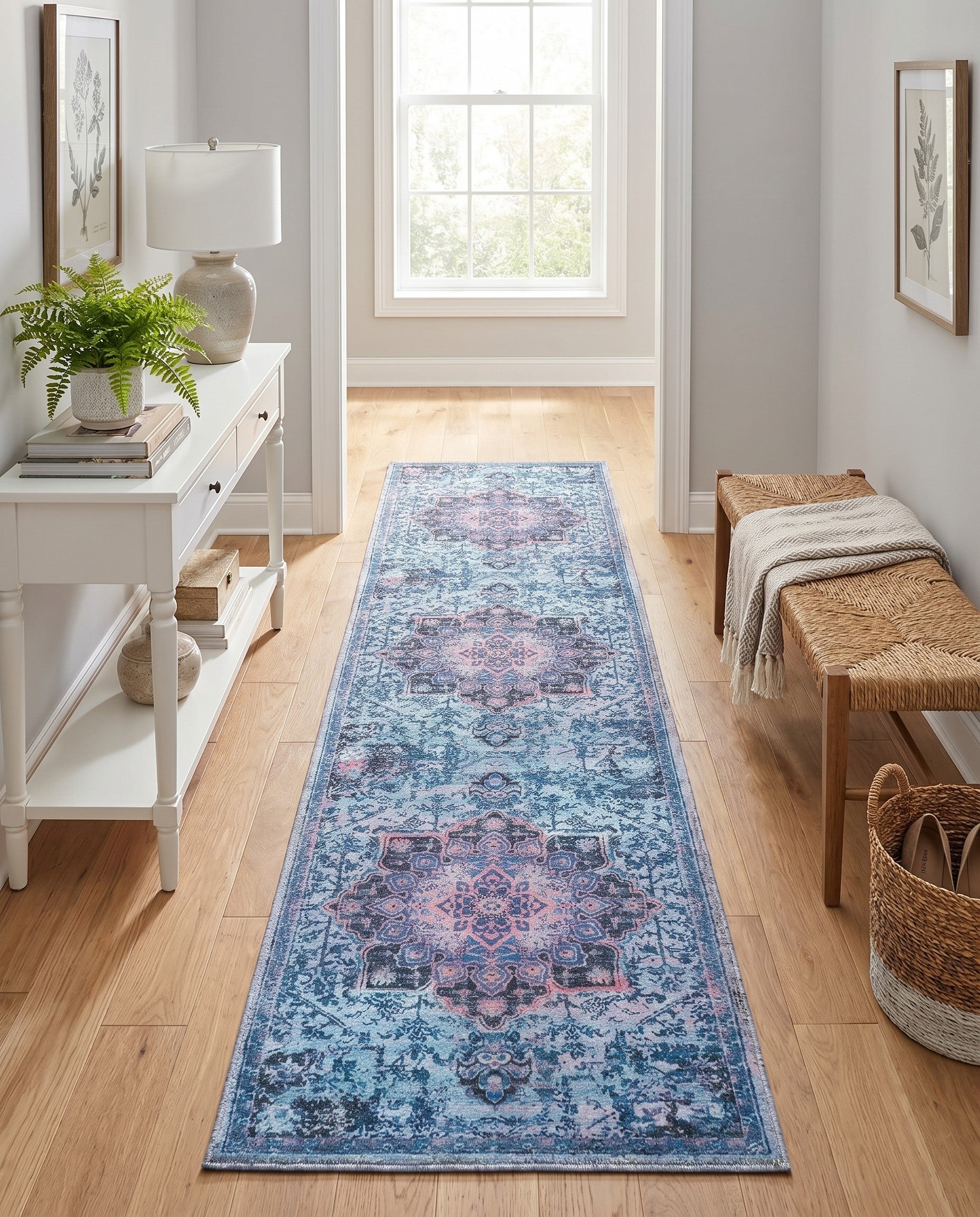 2' x 9' 10 Washable Renaissance Runner Rug