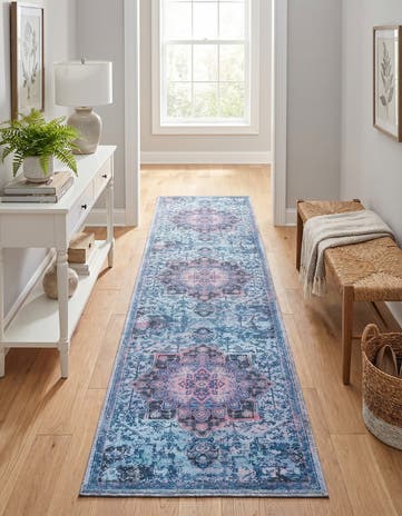2' x 9' 10 Washable Francesca Runner Rug