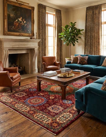 5' 6 x 7' 10 Hand Knotted Mamluk Ziegler Rug