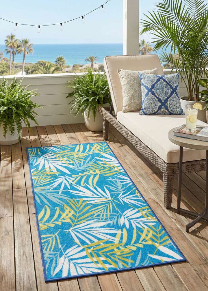 2' x 3' 11 Easy-Clean Jill Zarin Caribbean Indoor / Outdoor Runner Rug