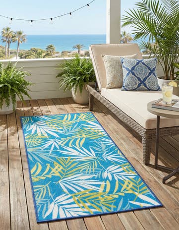 2' x 3' 11 Easy-Clean Jill Zarin Caribbean Indoor / Outdoor Runner Rug