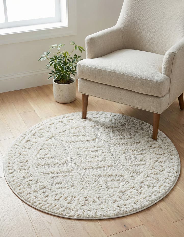 3' 3 x 3' 3 Boho Round Rug