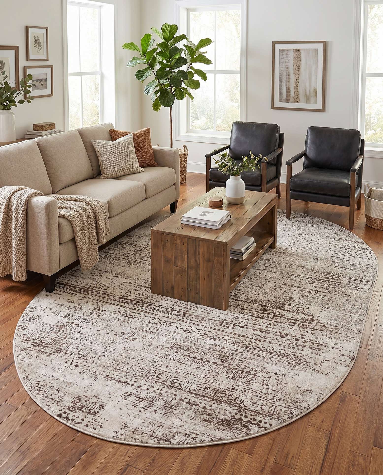7' x 10' Hermitage Oval Rug
