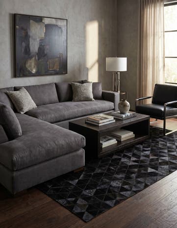 5' x 8' 1 Cowhide Stocks Rug