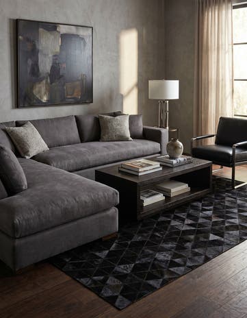 5' x 8' 1 Cowhide Stocks Rug