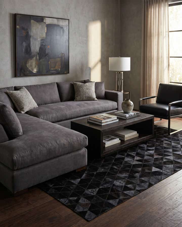 5' x 8' 1 Cowhide Stocks Rug