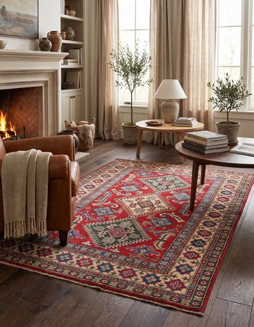 4' x 5' 11 Hand Knotted Kazak Rug