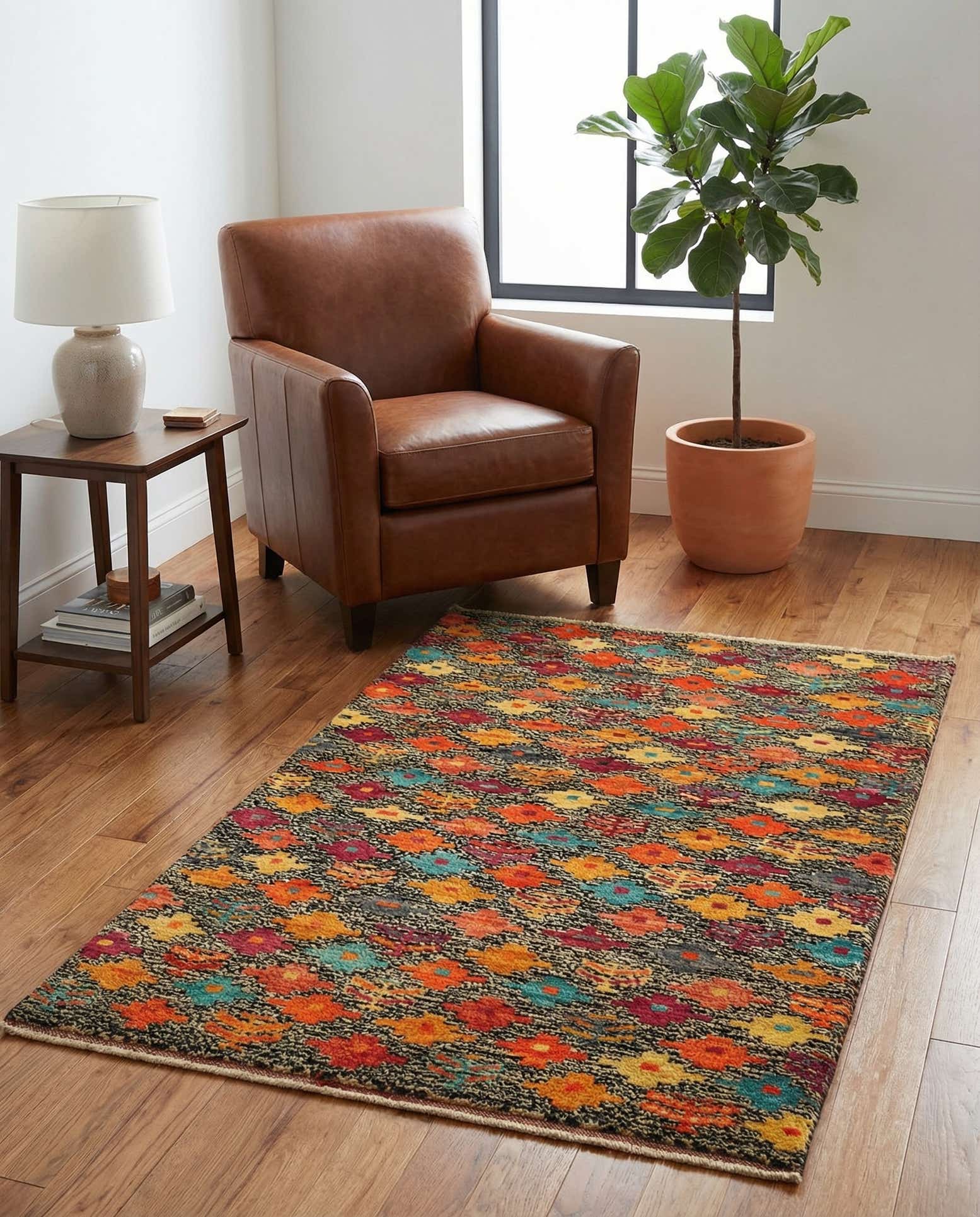 3' 3 x 5' 2 Hand Knotted Balouch Wool Rug