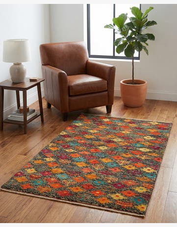 3' 3 x 5' 2 Hand Knotted Balouch Wool Rug